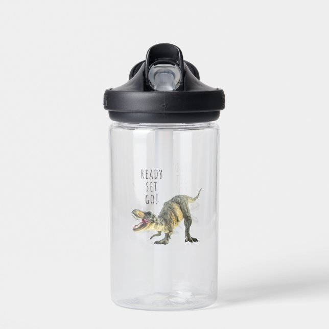 Prêt, Set, Go - Bouteille d'eau Dinosaur (Avant)