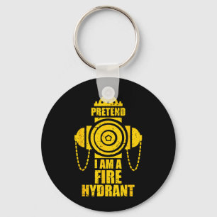 Pretend A Fire Hydrant Lazy Halloween Party Easy Keychain