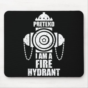 Pretend A Fire Hydrant Lazy Halloween Party Easy Mouse Pad