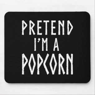 Pretend a popcorn family halloween costume mouse pad