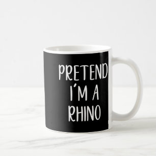 Pretend A Rhino Costume Halloween Funny Easy Kid Coffee Mug