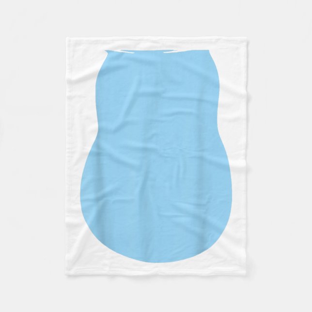 Pretend Alien Dog Costume Halloween Blue Alien Dog Fleece Blanket (Front)