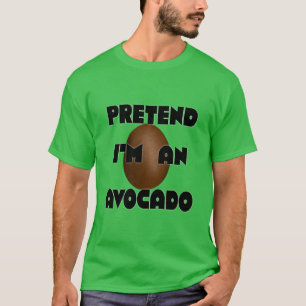 Pretend Avocado, Funny Green Halloween Costume T-Shirt