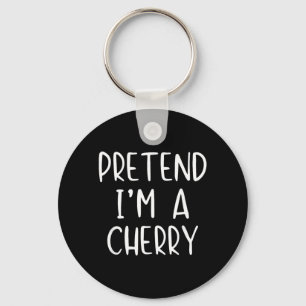 Pretend Cherry Costume Halloween Funny Simple Kid Keychain