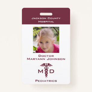 Pretend Doctor Play Badge for Kids Personalized
