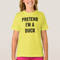 Pretend I Am a Duck Halloween Fall Gag