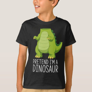 Pretend I’m a Dinosaur Easy Halloween Costume T-Shirt