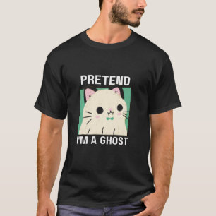 Pretend I m A Ghost Cat Long Sleeve T Shirt