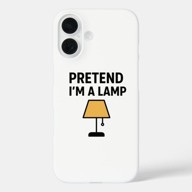 Pretend I’m A Lamp Minimalist Lightbulb Phone Case (Back)