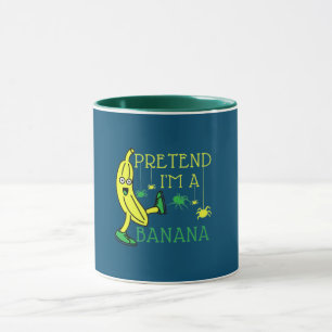 Pretend Im A Banana Funny Halloween costume Mug