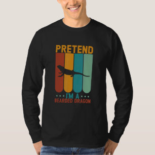 Pretend I'm A Bearded Dragon Halloween  T-Shirt