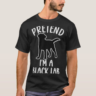 Pretend Im A Black Lab Dog Lover Halloween Costume T-Shirt