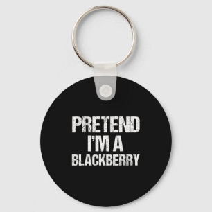 Pretend I'm A Blackberry Funny Lazy Halloween Cost Keychain