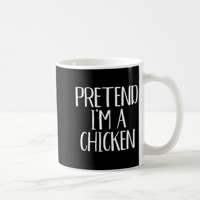 Pretend I'm A Chicken Costume Family Funny Hallowe Coffee Mug (Right)