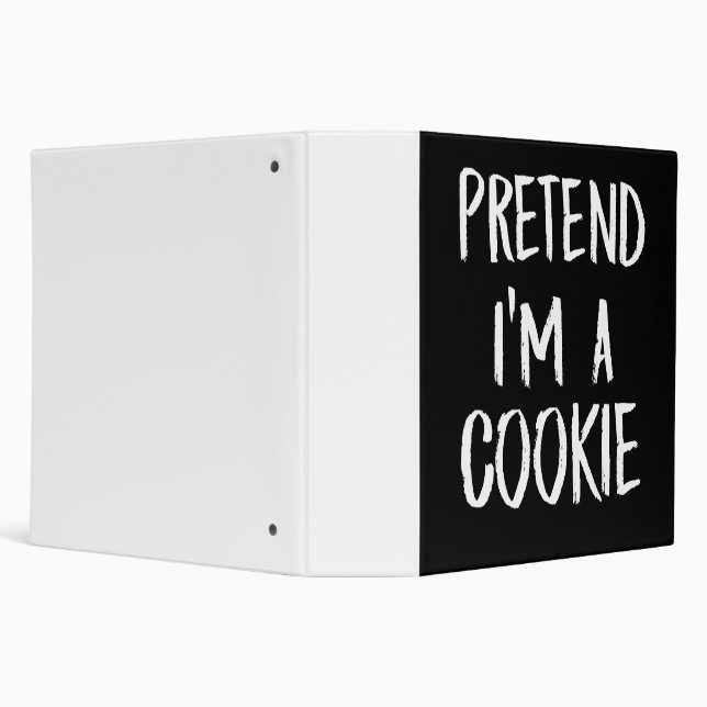 Pretend Im A Cookie | Funny Halloween Party Gift Binder (Background)