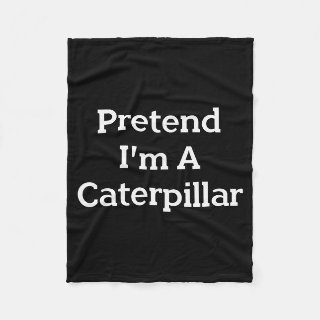 Pretend I'm A Costume Funny Halloween Party Lazy  Fleece Blanket (Front)