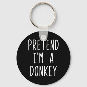 Pretend Im A Costume Halloween Funny Lazy Kids Keychain