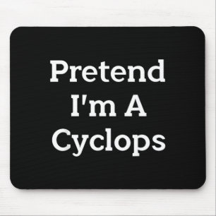 Pretend Im A Costume Party Lazy Funny Halloween Mouse Pad