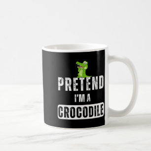 Pretend I'm A Crocodile Lazy Halloween Easy Costum Coffee Mug