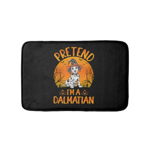 Pretend i'm a Dalmatian Dog Halloween (1) Bath Mat