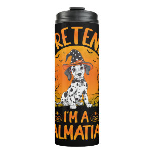 Pretend i'm a Dalmatian Dog Halloween (1) Thermal Tumbler