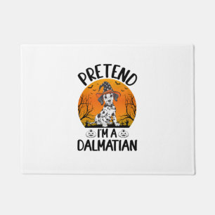 Pretend i'm a Dalmatian Dog Halloween (3) Doormat