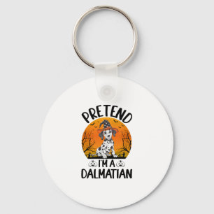 Pretend i'm a Dalmatian Dog Halloween (3) Keychain