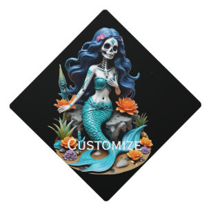 Pretend I'm A Dead Mermaid Thunder_Cove Graduation Cap Topper