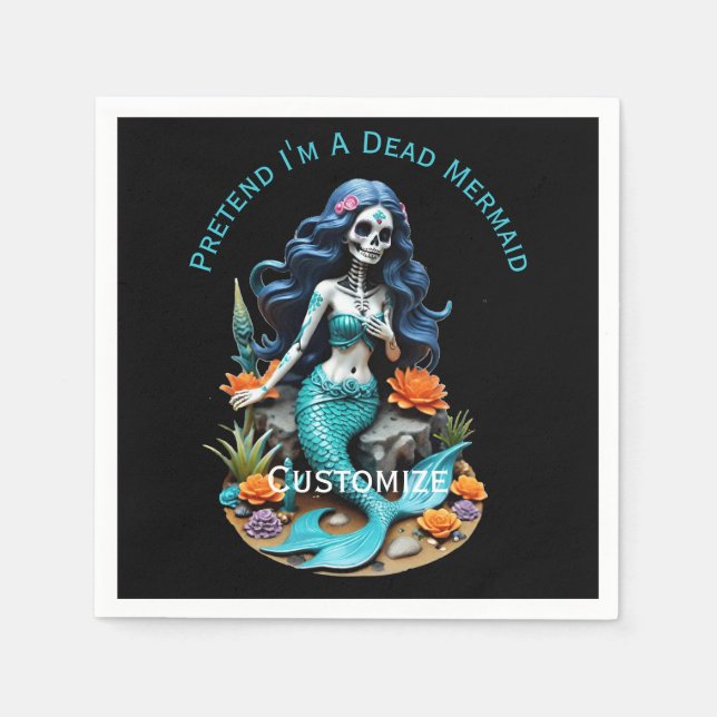 Pretend I'm A Dead Mermaid Thunder_Cove Napkin (Front)