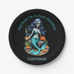 Pretend I'm A Dead Mermaid Thunder_Cove Paper Plate