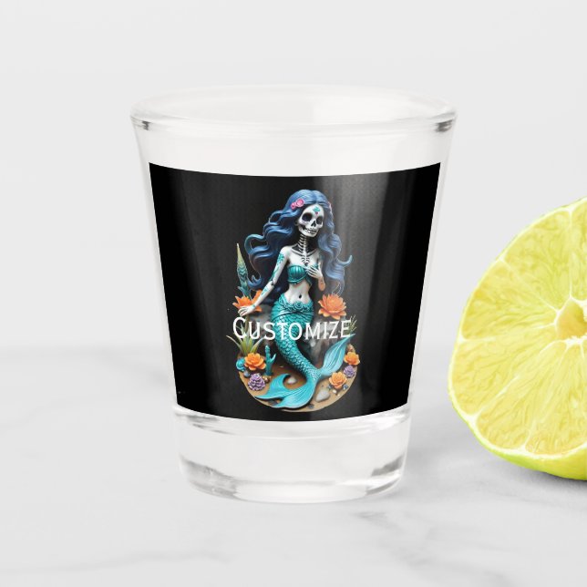 Pretend I'm A Dead Mermaid Thunder_Cove Shot Glass (Front)