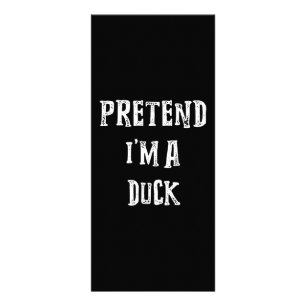 Pretend Im A Duck Halloween Costume Couples Rack Card
