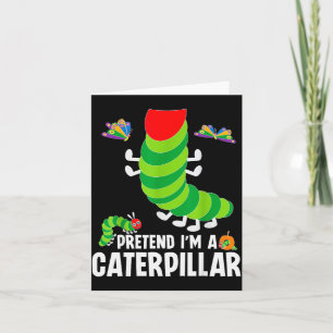 Pretend I'm A Funny Lazy Halloween Costume Card