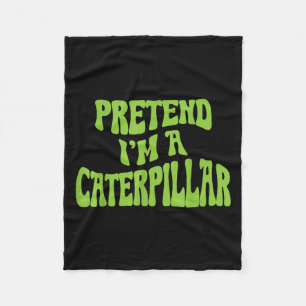 Pretend Im A Funny Lazy Halloween Costume Fleece Blanket