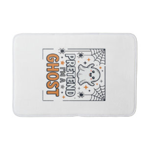 Pretend Im a Ghost Cute Halloween Bath Mat