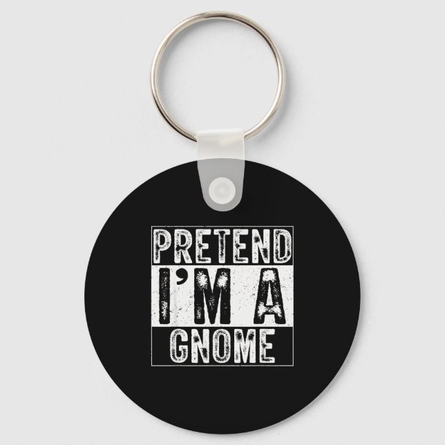Pretend I'm A Gnome Family Women Men Kids Costume  Keychain (Front)