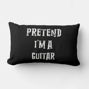 Pretend I'm A Guitar Costume Couples Lumbar Pillow
