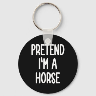 Pretend I'm A Horse Costume Keychain