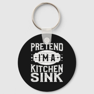Pretend I'm A Kitchen Sink Matching Costume Hallow Keychain