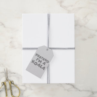 Pretend I'm A Koala Funny Halloween Costume Idea Gift Tags