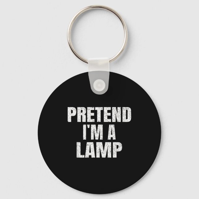 Pretend I'm A Lamp Family Group Lazy Easy Hallowee Keychain (Front)