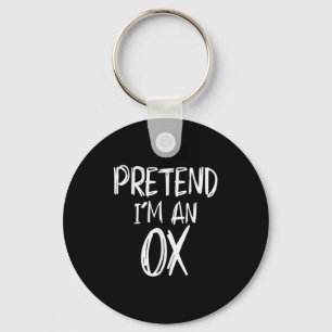 Pretend I'm A Ox Costume Halloween Party Family La Keychain