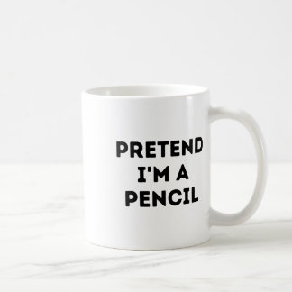 Pretend I'm A Pencil Costume Halloween Simple Funn Coffee Mug