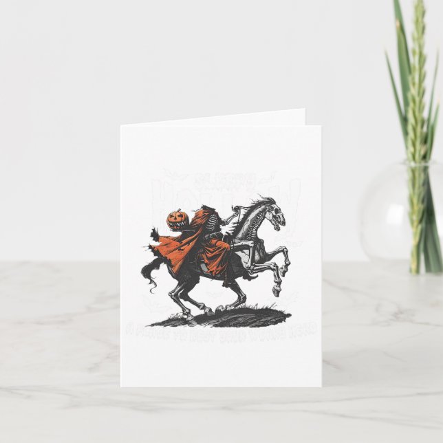 Pretend I'm A Pumpkin Funny Matching Couples Hallo Card (Front)