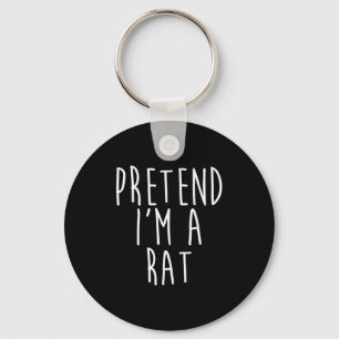 Pretend I'm A Rat Family Lazy Easy Costume Hallowe Keychain