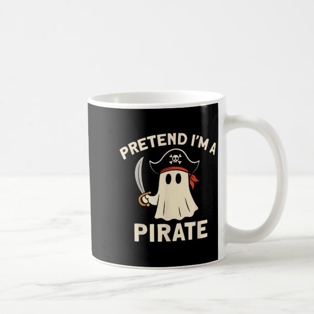 Pretend I'm A Rate Funny Halloween Ghost Costume M Coffee Mug (Right)