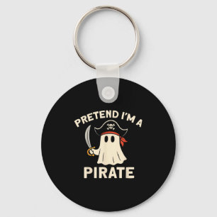 Pretend I'm A Rate Funny Halloween Ghost Costume M Keychain