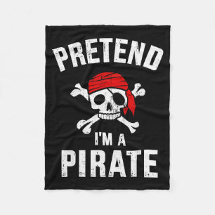 Pretend I'm A Rate Funny Lazy Easy Diy Halloween C Fleece Blanket