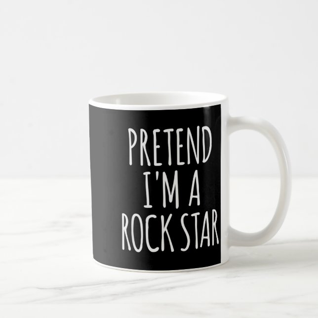 Pretend I'm A Rock Star Halloween Party Costume  Coffee Mug (Right)