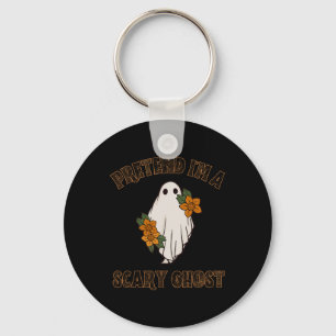 Pretend I'm A Scary Ghost Halloween Costume 3 Keychain